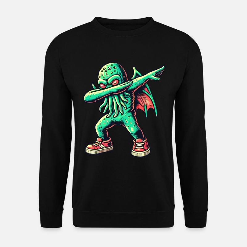 Dabbing drôle Cthulhu Dabbing Design - Sweat-shirt Unisexe - noir
