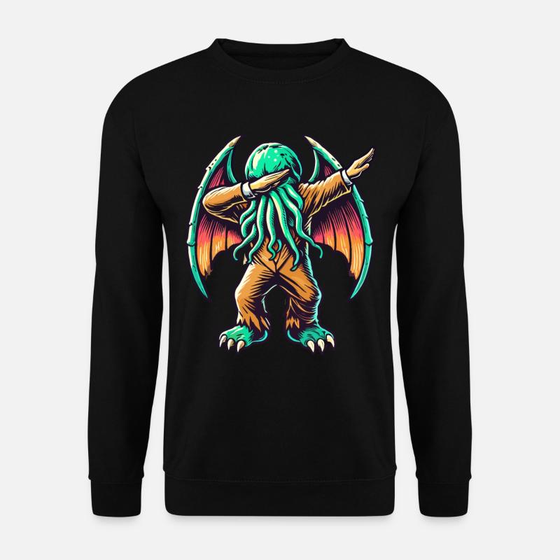 Dabbing drôle Cthulhu Dabbing Design - Sweat-shirt Unisexe - noir