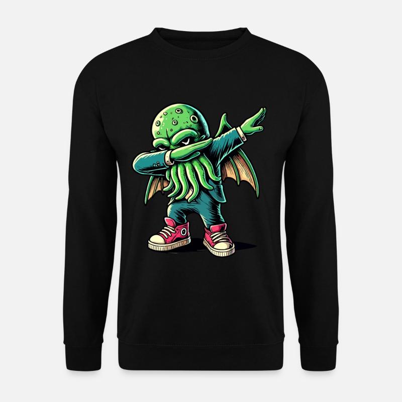 Dabbing drôle Cthulhu Dabbing Design - Sweat-shirt Unisexe - noir