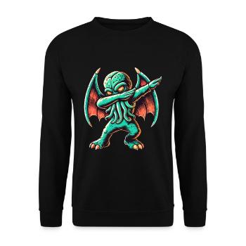 Dabbing drôle Cthulhu Dabbing Design - Sweat-shirt Unisexe - noir - Devant - Alina (178cm) & Michal (187cm)