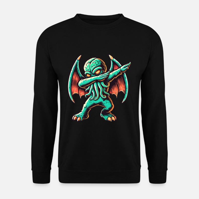 Lustiger Dabbender Cthulhu Dabbing Design - Unisex Pullover - Schwarz