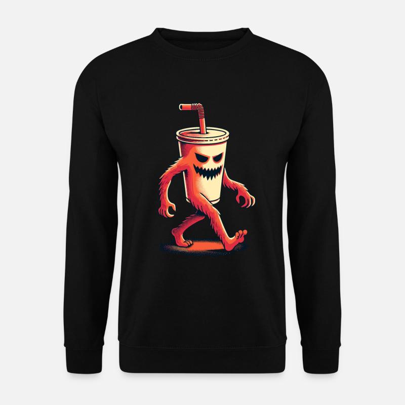 Scary Monster Drinking Cup Drinks - Unisex Sweatshirt - black