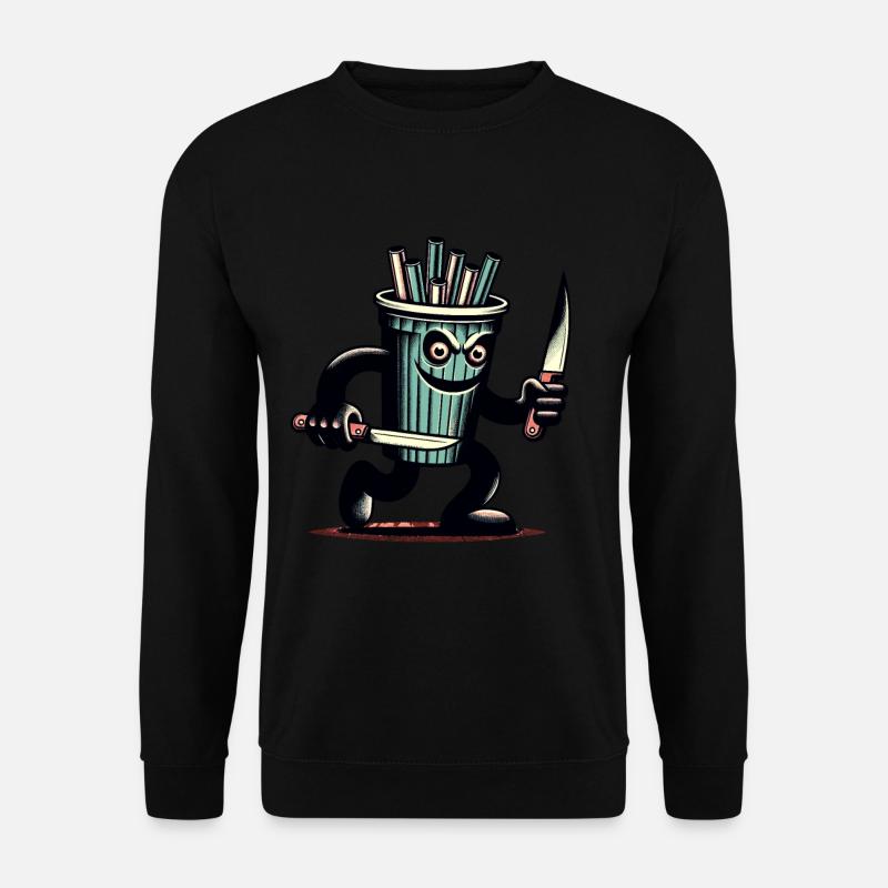 Scary Psycho Drinking Cup Boissons - Sweat-shirt Unisexe - noir