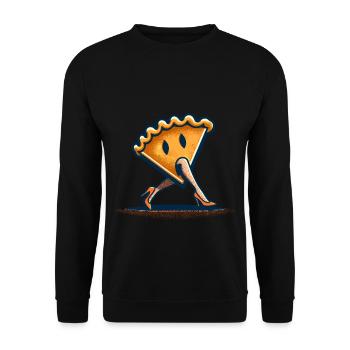 Pumpkin Pie Ghoul Delicious Halloween Design - Unisex Sweatshirt - black - Front - Alina (178cm) & Michal (187cm)