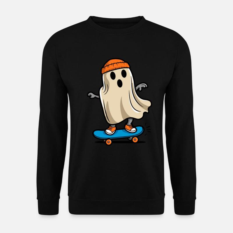 Skateboarding Funny Halloween Skateboarder - Unisex Sweatshirt - black