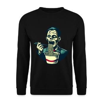 Zombie Ramen Noodles For Scary Movies Japanese - Unisex Sweatshirt - black - Front - Alina (178cm) & Michal (187cm)