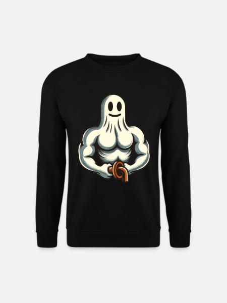 Bodybuilding Ghost Funny Gym Ghost - Unisex Sweatshirt - black