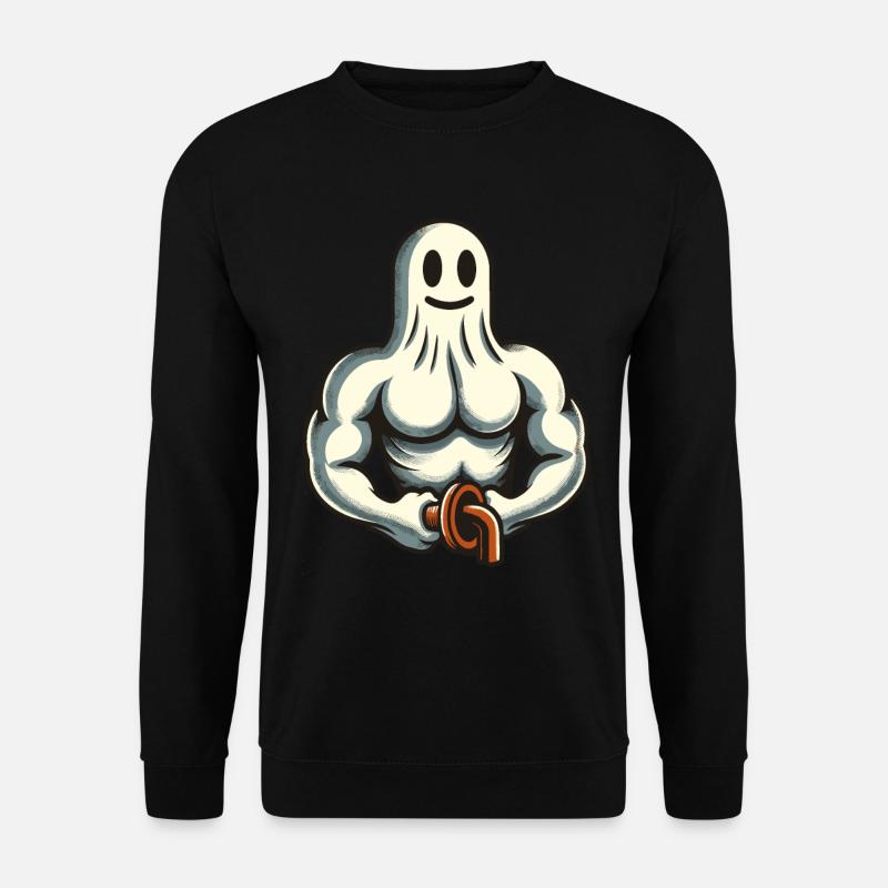 Musculation Ghost Drôle Gym Ghost - Sweat-shirt Unisexe - noir