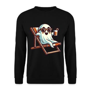 Summer Halloween Spooky Lifestyle Last - Unisex Sweatshirt - black - Front - Alina (178cm) & Michal (187cm)
