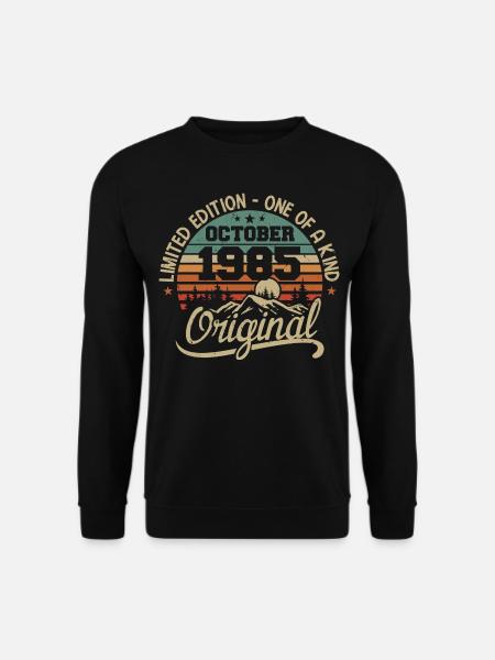 Oktober 1985 - Im Oktober 1985 werden Legenden geboren - Unisex Pullover - Schwarz