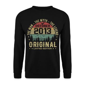 Men's Birthday Gift 2013 October 2013 - Unisex Sweatshirt - black - Front - Alina (178cm) & Michal (187cm)