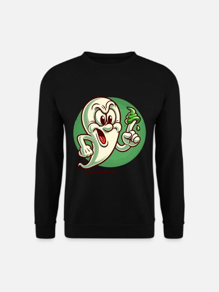 Lustiger Popel Geist Retro Cartoon Stil Booger - Unisex Pullover - Schwarz