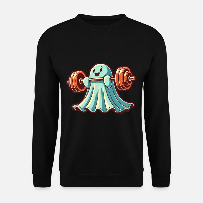Musculation Ghost Drôle Gym Ghost - Sweat-shirt Unisexe - noir