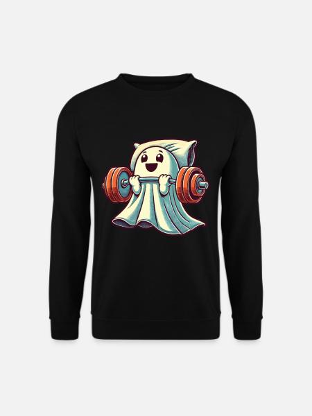 Lustiges Fitnessstudio Workout Muskelaufbau Geist - Unisex Pullover - Schwarz