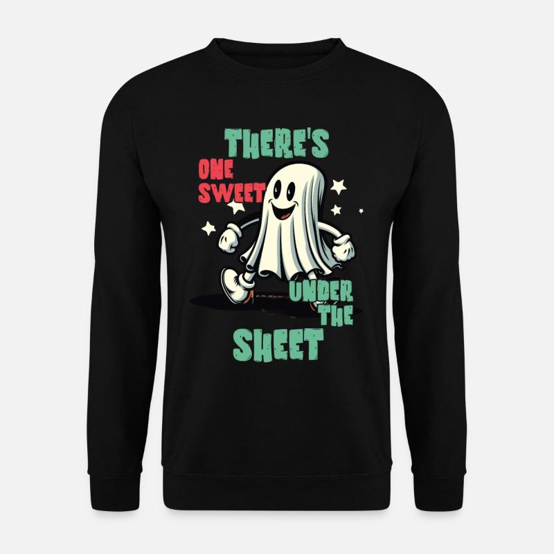 Funny Ghost Disguise Halloween Outfit - Unisex Sweatshirt - black