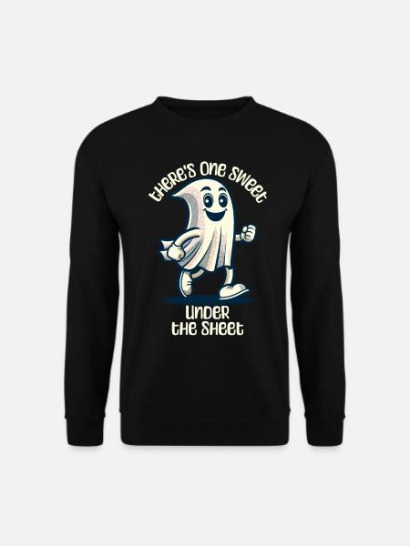Funny Ghost Disguise Halloween Outfit - Unisex Sweatshirt - black
