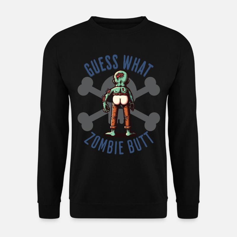Halloween Raten Was Zombie Po Überraschung - Unisex Pullover - Schwarz