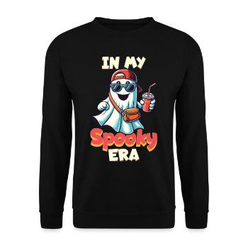 Halloween In Meiner Spooky Ära - Unisex Pullover - Schwarz - Vorne - Alina (178cm) & Michal (187cm)