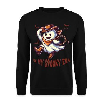 Fantôme d’Halloween à mon époque effrayante - Sweat-shirt Unisexe - noir - Devant - Alina (178cm) & Michal (187cm)