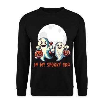 Halloween Ghosts In My Spooky Era - Unisex Sweatshirt - black - Front - Alina (178cm) & Michal (187cm)