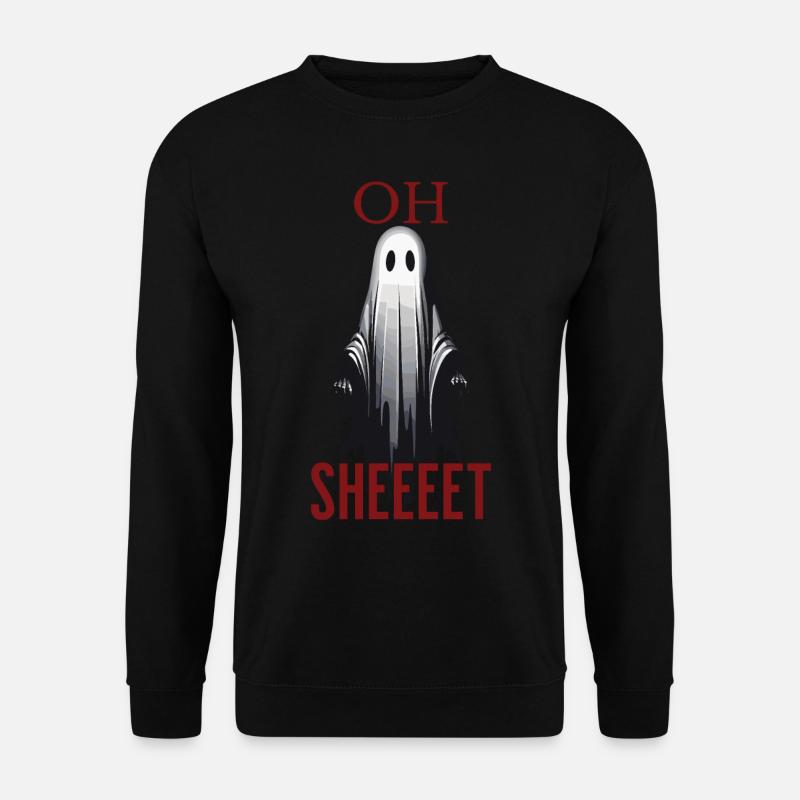 Halloween Oh Sheet Ghost Funny - Unisex Sweatshirt - black