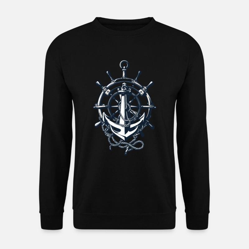 Capitaine Volant Ancre Aventure Bénédiction - Sweat-shirt Unisexe - noir