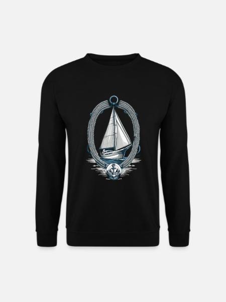 äSegelabenteuer Maritime Eleganz - Unisex Pullover - Schwarz