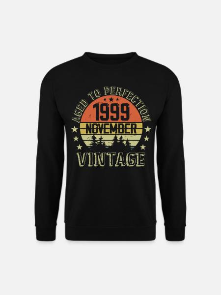 Birthday November 1999 Vintage November Gift - Unisex Sweatshirt - black