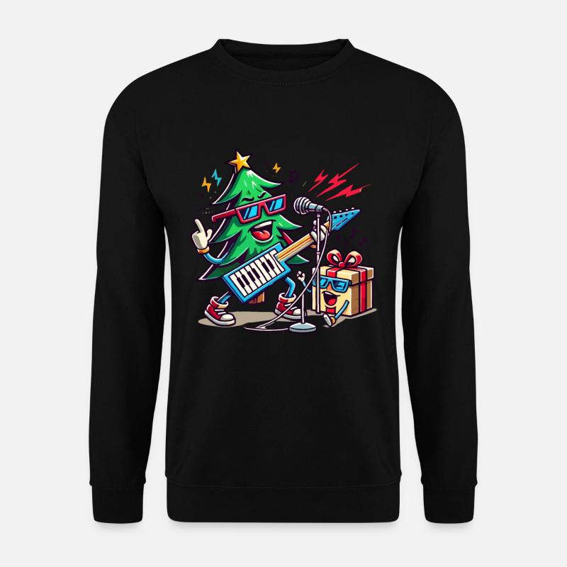 Noël Rétro Rocking Sain - Sweat-shirt Unisexe - noir