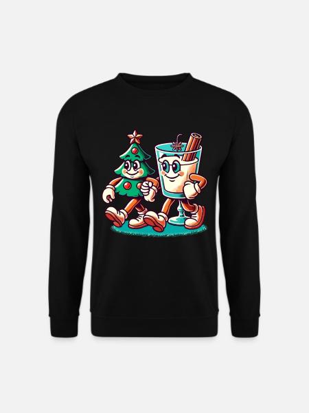 Joyeux Noël Style Rétro - Sweat-shirt Unisexe - noir