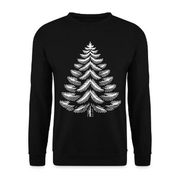 Magical Christmas tree for festive mood - Unisex Sweatshirt - black - Front - Alina (178cm) & Michal (187cm)