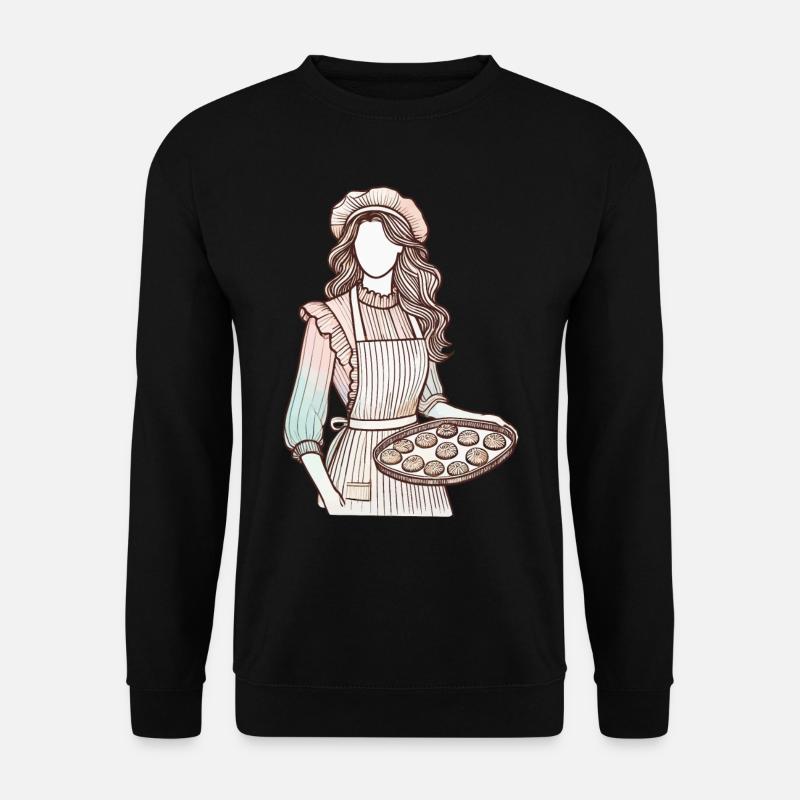 Breloque du boulanger aimant - Sweat-shirt Unisexe - noir