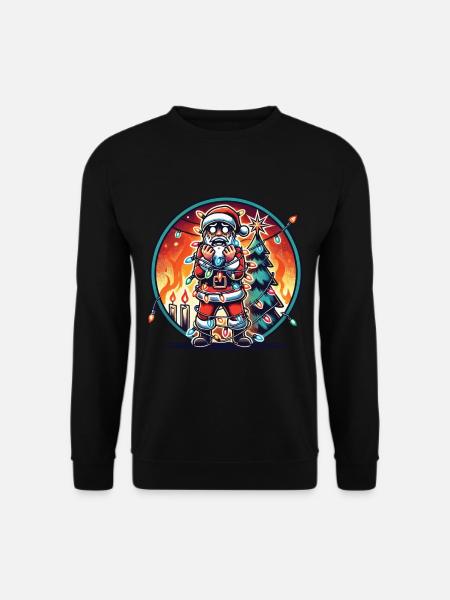 Électrocution Père Noël Chaos - Sweat-shirt Unisexe - noir