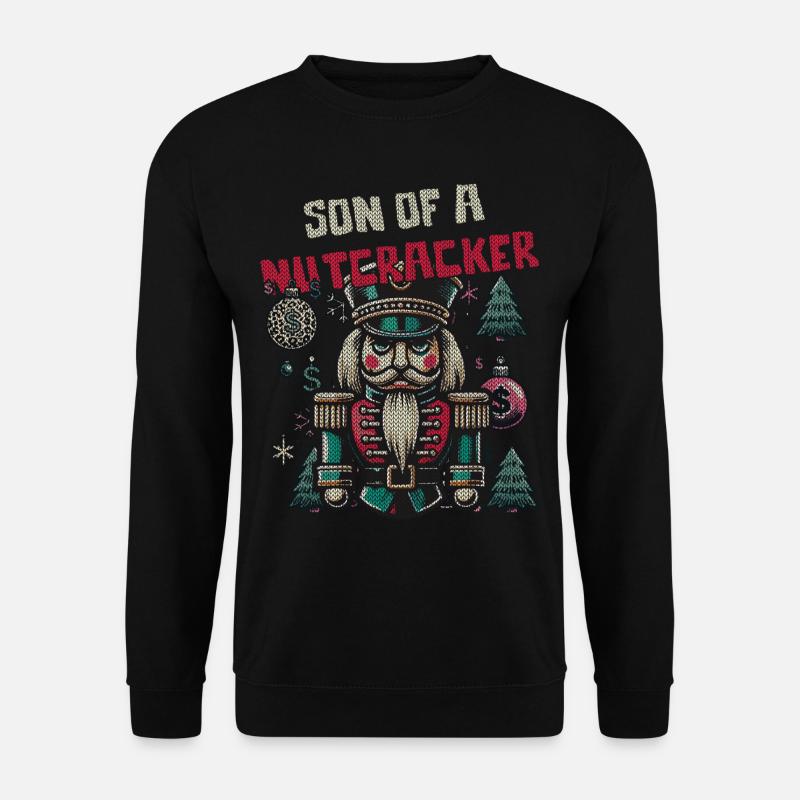 Nussknacker Weihnachten Lustig - Unisex Pullover - Schwarz