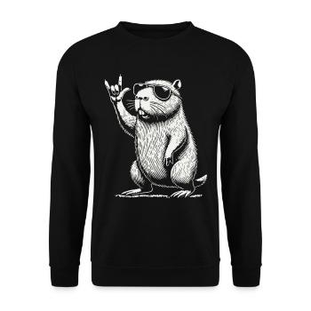 Musique Rock Heavy Metal Festival Capybara - Sweat-shirt Unisexe - noir - Devant - Alina (178cm) & Michal (187cm)