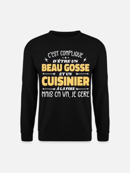 Schöner Mann Koch - Unisex Pullover - Schwarz