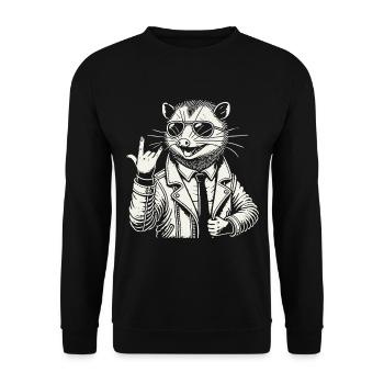 Festival de musique rock heavy metal Opossum - Sweat-shirt Unisexe - noir - Devant - Alina (178cm) & Michal (187cm)