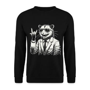 Opossum Rétro Rock Festival Heavy Metal - Sweat-shirt Unisexe - noir - Devant - Alina (178cm) & Michal (187cm)