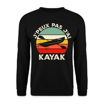 Just a retiree who loves hiking, retirement - Unisex Sweatshirt - black - Front - Alina (178cm) & Michal (187cm)