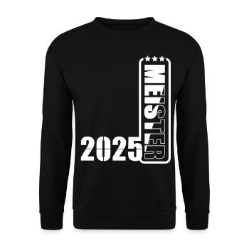Meister 2025 - Unisex Pullover - Schwarz - Vorne - Alina (178cm) & Michal (187cm)
