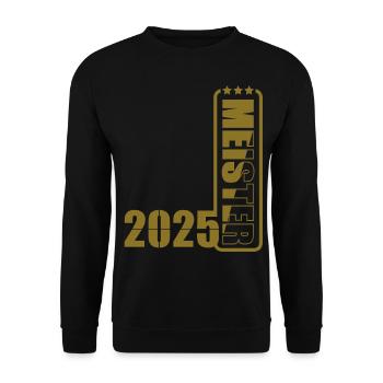 Meister 2025 - Unisex Pullover - Schwarz - Vorne - Alina (178cm) & Michal (187cm)