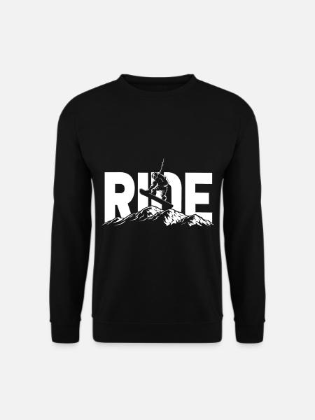 Snowboarding Sprung Freestyle Snowboard Ride - Unisex Pullover - Schwarz