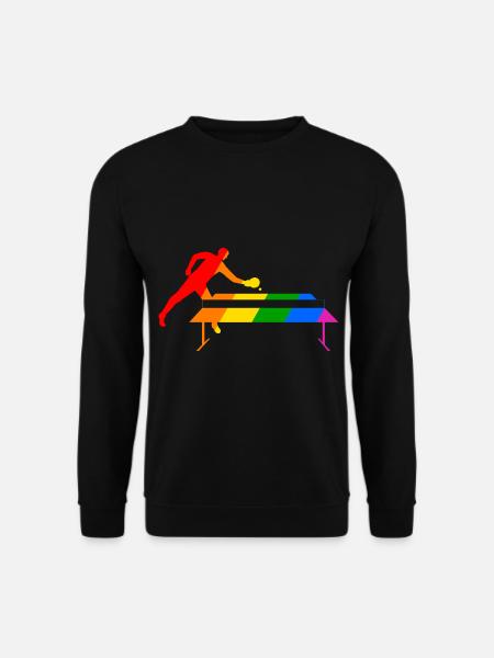 Rainbow Table Tennis - Unisex Sweatshirt - black