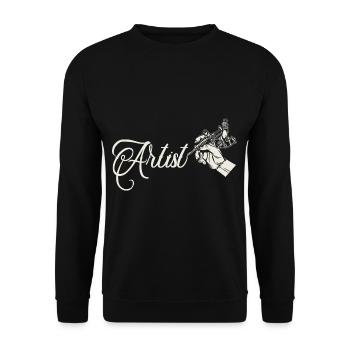 Tattoo Pen Artist Tattoo Ink Art - Unisex Sweatshirt - black - Front - Alina (178cm) & Michal (187cm)