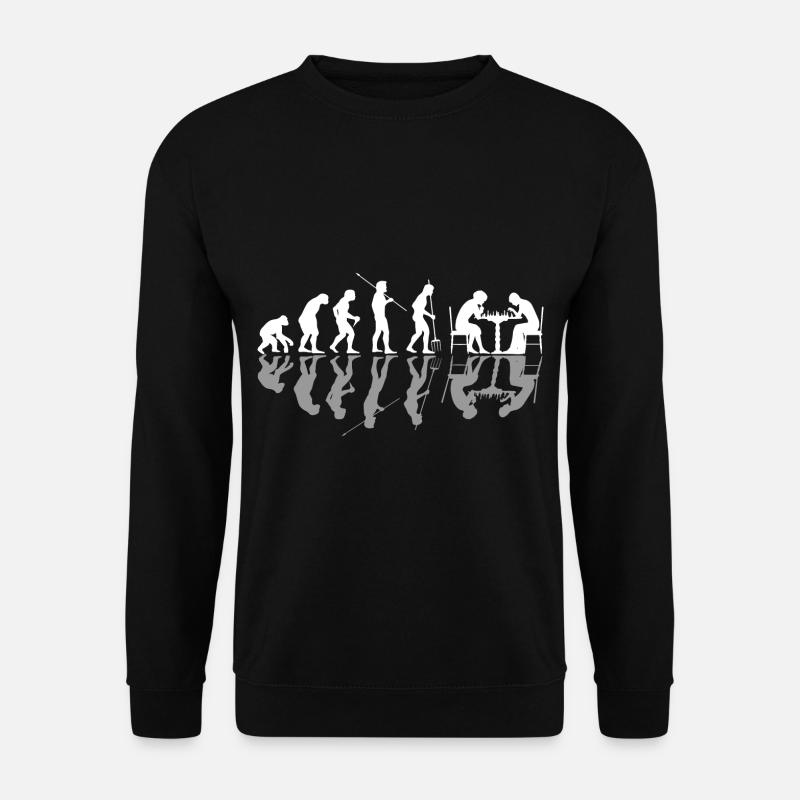 Chess Evolution Chess Board Chess Player - Unisex Sweatshirt - black