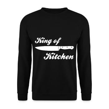 Chef & Kitchen Hobby Cook Gifts - Unisex Sweatshirt - black - Front - Alina (178cm) & Michal (187cm)