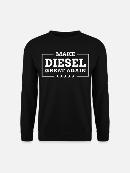 Make Diesel Great Again - Lustiger Abgasskandal - Unisex Pullover - Schwarz