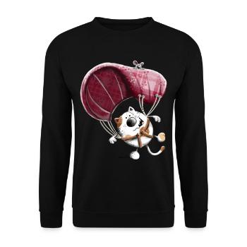 Frida on Air - Unisex Sweatshirt - black - Front - Alina (178cm) & Michal (187cm)