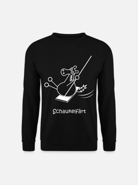 Schaukelfärt, färt, Schaukel, schaukeln, Pferd - Unisex Pullover - Schwarz
