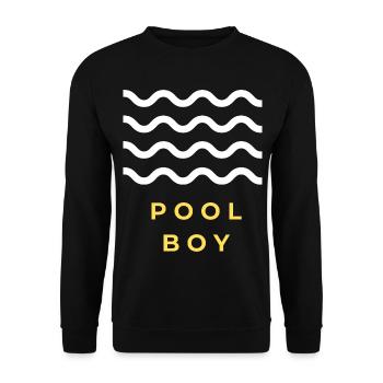 Cadeau de garçon de piscine - Sweat-shirt Unisexe - noir - Devant - Alina (178cm) & Michal (187cm)